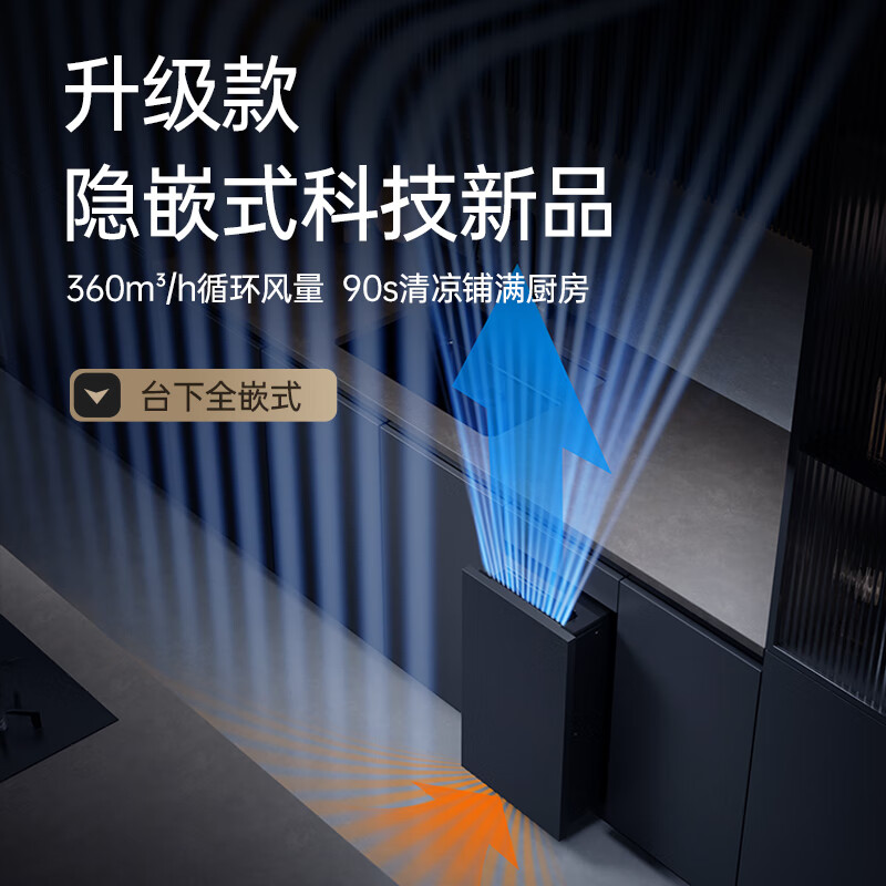 Westinghouse under-counter kitchen air conditioner 1.5 HP embedded home kitchen dedicated air conditioner water cooling technology without external unit all-in-one forced cooling energy saving small 1.5 HP