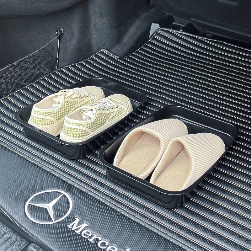 Fantasy shoe box for car excavator plastic shoe storage tray shoe rack organizer box black one pack