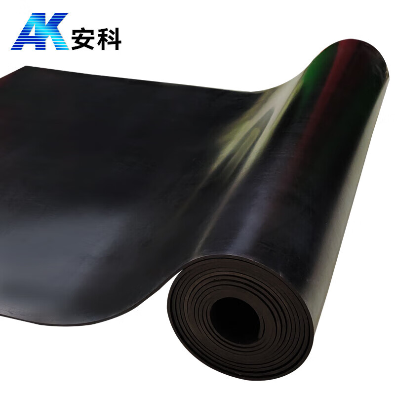 Anke high voltage insulating rubber mat power distribution room rubber mat insulating floor mat black flat insulating mat black flat 3mm 1*1 meter