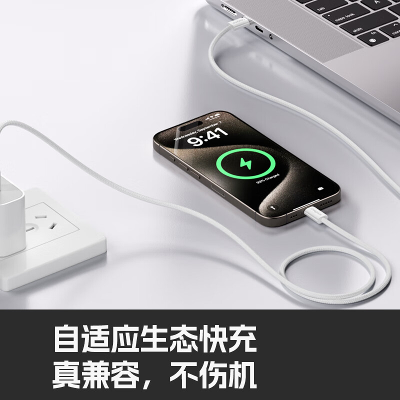 CangHua is suitable for Apple 17/16/15 charging cable Type-C data cable double-ended PD60W fast charging ctoc car iPhone17/16/15ProMax tablet iPad notebook
