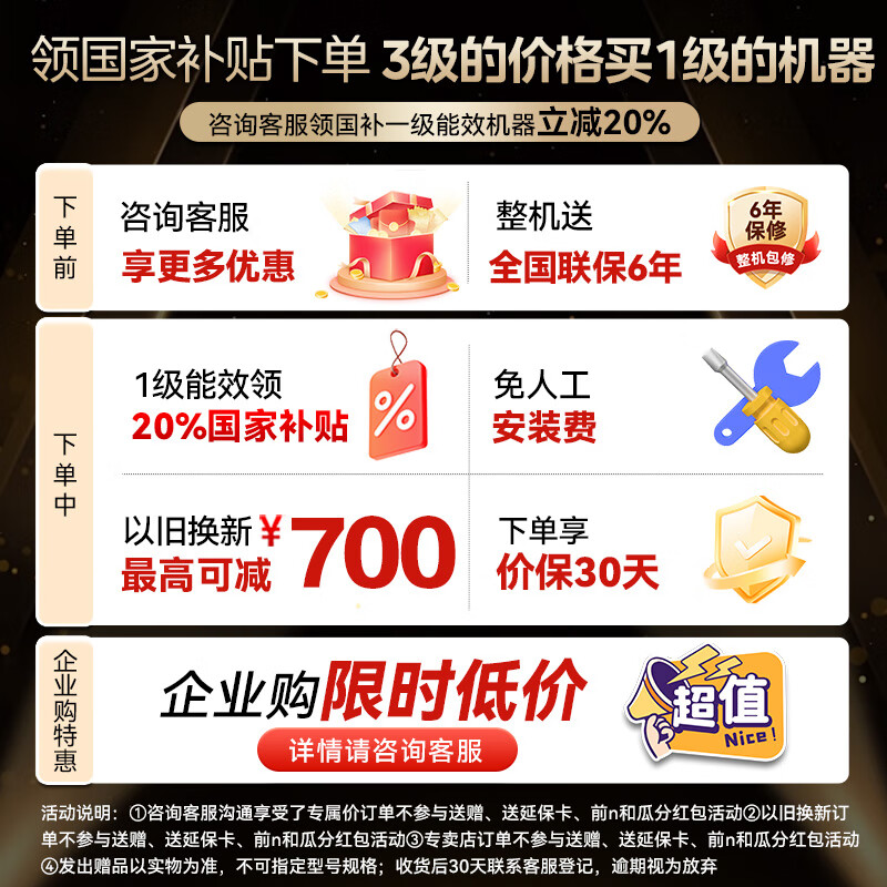 Midea central air conditioner 5 HP cabinet air conditioner 5p cabinet vertical first class energy efficiency variable frequency 380V RFD-120LW/BSDN8Y-PA401(1)A National subsidy