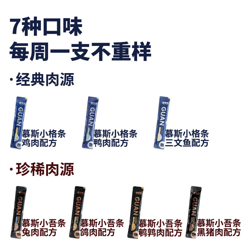 Gewuan value-for-money staple cat snacks full price cat wet food rare meat rabbit pigeon quail black pig mixed 40g