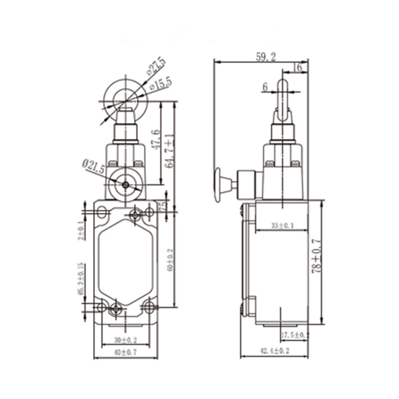 Pull cord switch SN4170/SN6170-SL-C-R emergency stop switch pull cord stroke limit switch. For more models, please consult customer service