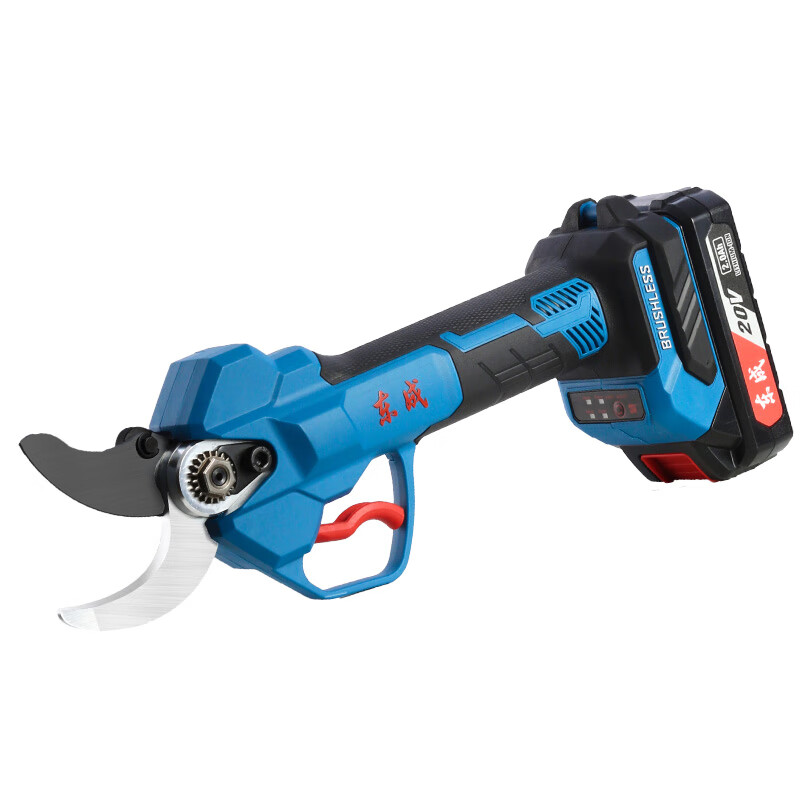 Dongcheng electric pruning shears to cut branches and fruit trees, rechargeable pruning shears, special lithium battery garden pruning shears Dongcheng 20V 3.5 cm 2 electric 2.0Ah+ blade