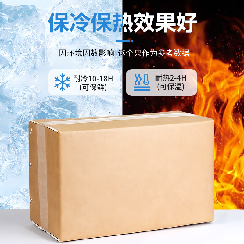 Gongbaili Insulated Box Foam Box Aluminum Foil Foam Carton Insulated Box Fresh Fruit Logistics Cold Chain Fresh Packaging Box Express Box No. 3 430*210*275mm*3 pcs
