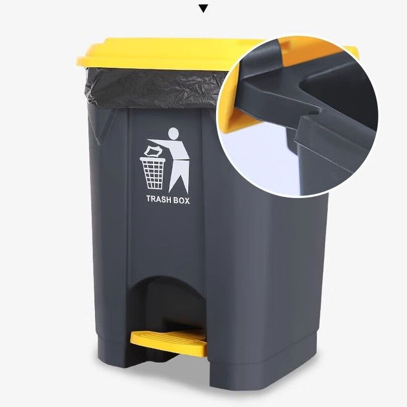 Trash can medical foot-operated thickened foot-operated commercial large-capacity school hospital courtyard kitchen life 20 liters 30L50L (thickened version) 20 liters ash lid ash bucket K