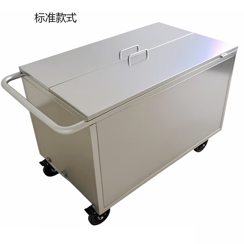 Huili stainless steel trolley garbage transfer cart waste recycling turnover box hospital clinic sterile mobile waste 800*450*800 (201) style one (not included)