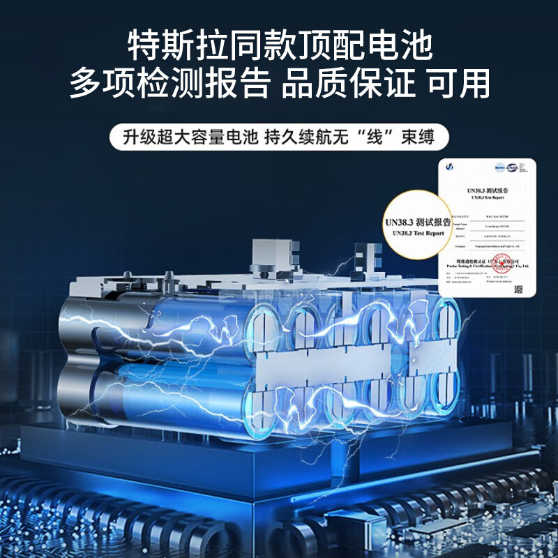 Geno Wireless Car Vacuum Cleaner High Power Car Home Dual-Purpose Portable Long Battery Suction Desktop Keyboard Dust Collector Brushless Motor + Single Battery + Filter Element*3 + Storage Box Long Battery Life + Removable Battery