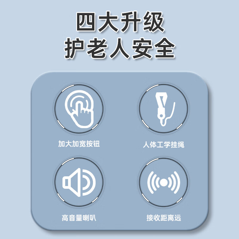 Senhongyuan A290 elderly pager home elderly hospital bedside pager one-touch emergency call bell smart home wireless doorbell two bells