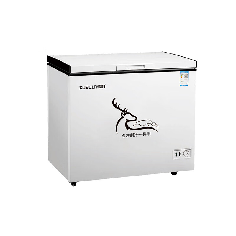 Xuecun BD/BC-558/708/798/1080 liter freezer horizontal single temperature supermarket frozen product cabinet commercial air-cooled frost-free large capacity freezer all-copper tube refrigerator fresh meat freezer 268 liter single door home commercial-cryogenic quick freezing