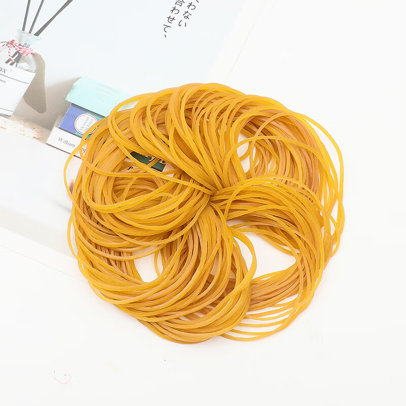 Xiekai rubber band is highly elastic and durable. Money-tying rubber band, yellow cowhide band, high temperature resistant perm rubber ring, industrial rubber band, Jingcang flash delivery, 500g, diameter 4cm