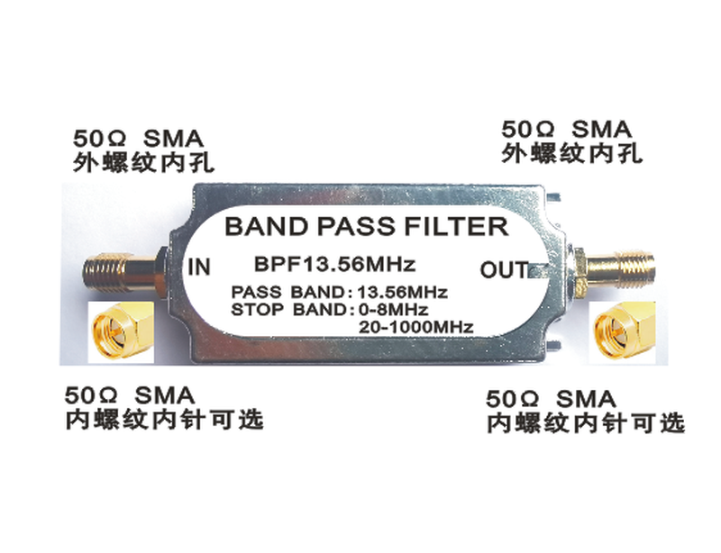 Yuzhixing FM FM filter SMA band pass LC filter RF filter band pass filter SMA double female head 88-108MHz band pass filter