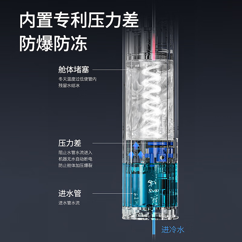 AUX electric faucet water heater heating faucet fast hot water frequency conversion constant temperature kitchen water inlet large screen digital display electroplated silver + leakage protection plug + universal nozzle