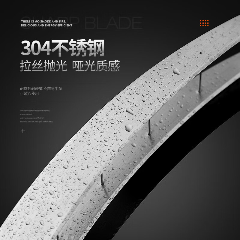 Qinkai thickened stainless steel watermelon dicing artifact for family dormitories to easily cut into pieces and dig out watermelon special divider wooden handle melon and fruit dicing artifact + fork