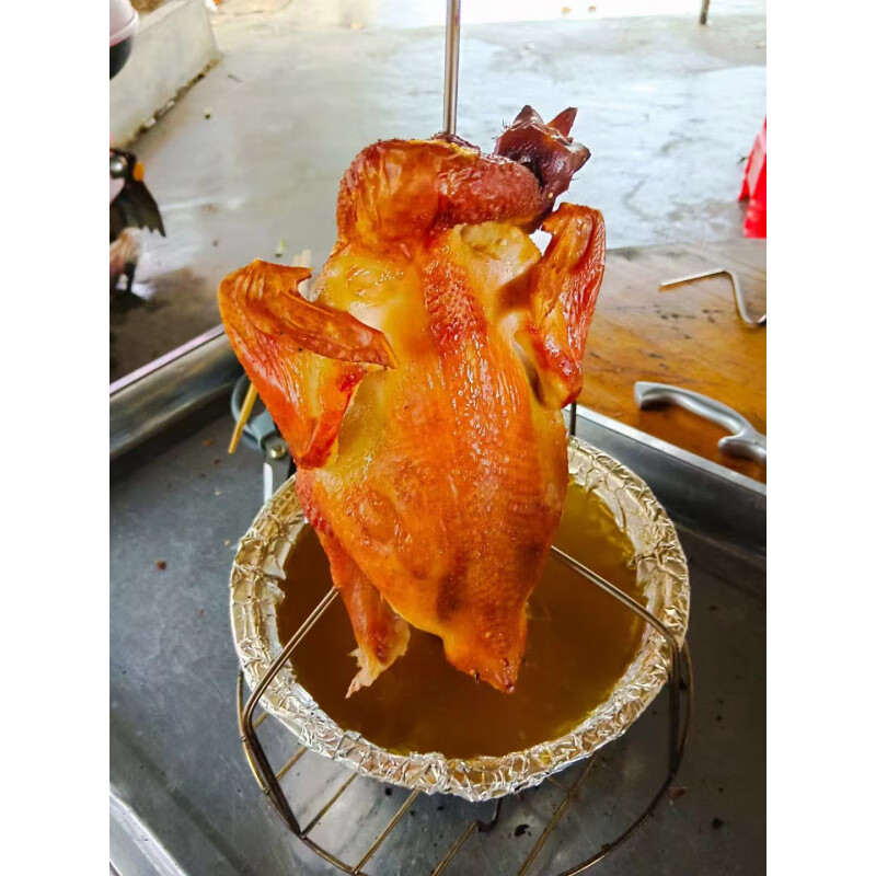 GJXBP Taiwan Bucket Chicken Oven Grilled Chicken Rack Bucket Chicken Grilled Chicken Rack Steel Pipe Chicken Plate Building Chicken Rack Dancing Chicken Rack Hanging Roast Chicken Rack