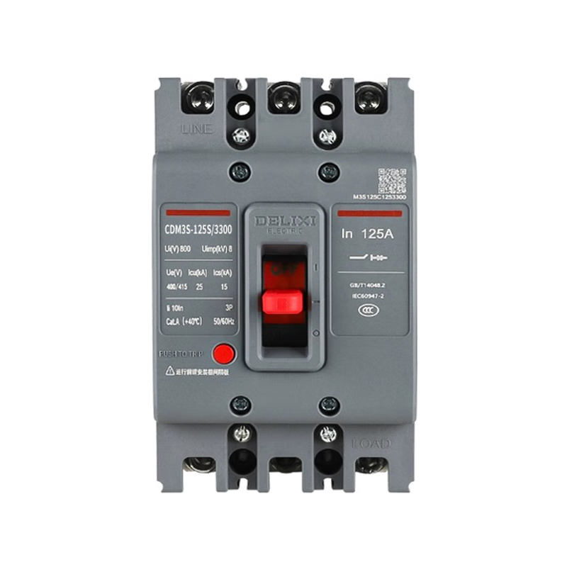 Delixi Electric Delixi plastic case circuit breaker air switch CDM3S-125S/3300 4300A 80 100A 125A CDM3S-125S/3300125A New