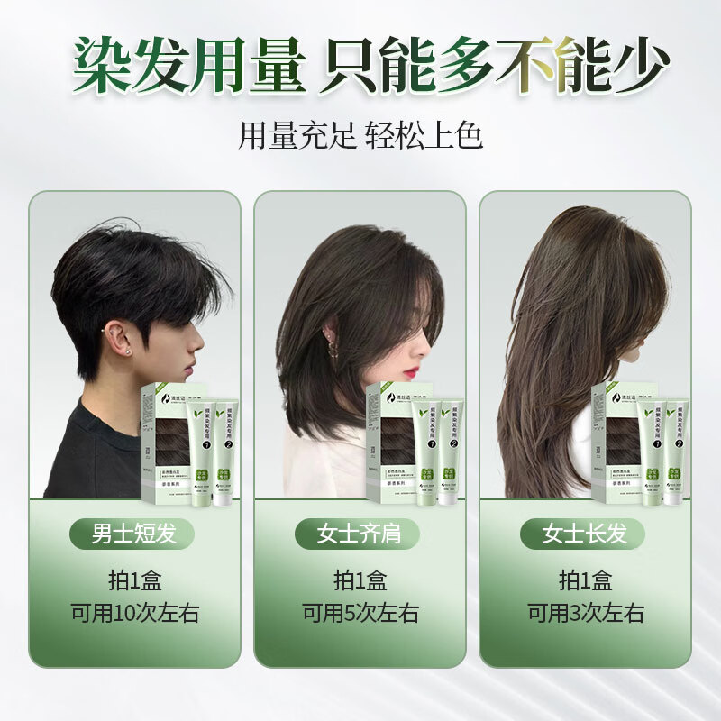 Qingsiyu Tea Dyeing Cream Champagne Warm Tea Hair Dye Plant Extract Covers White Hair, No Irritation, Does Not Stick to the Scalp, Dye It at Home
