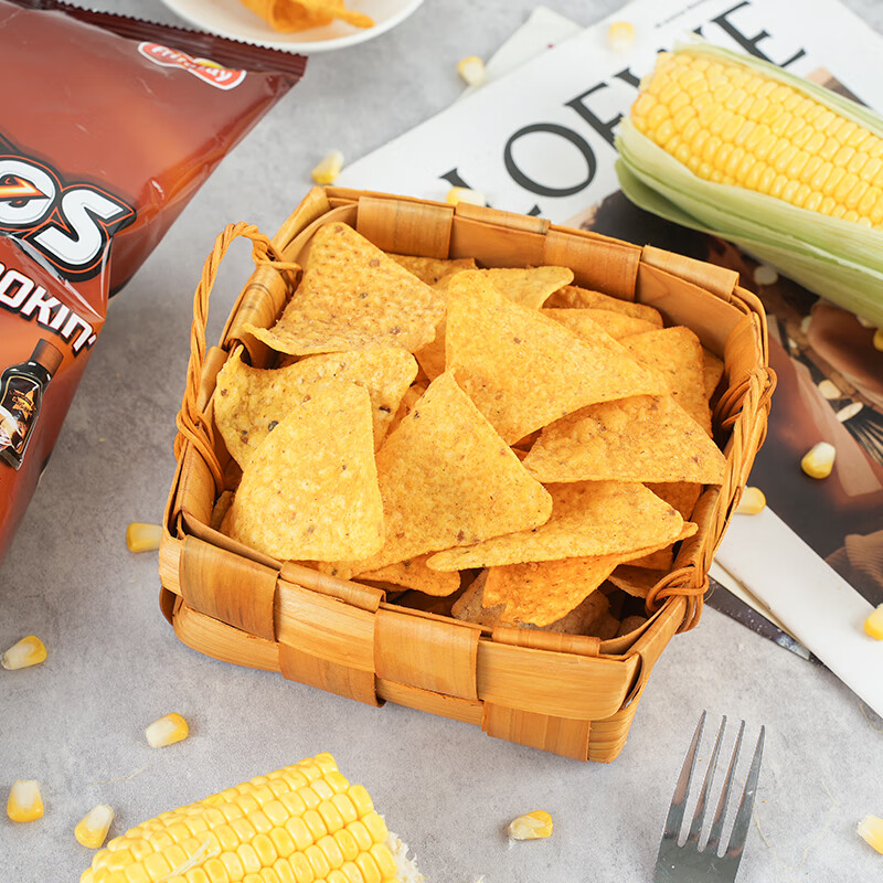 Doritos Super Rich Cheese + BBQ Flavored Corn Flakes 57g*2 Taiwanese Potato Chips Puffed Casual Gift Pack Drama Snacks