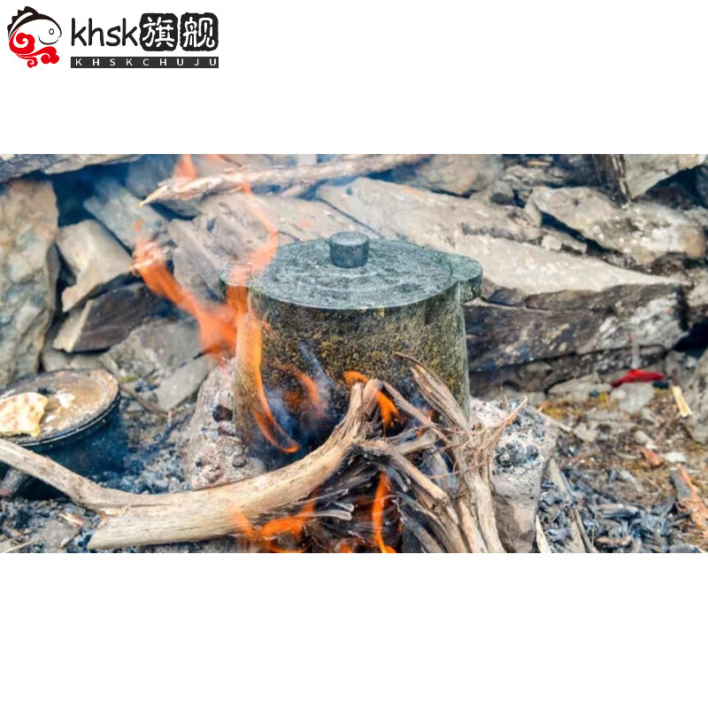 MPPMCK Tibetan Medog Stone Pot Purely Handmade Chinese Style Natural Soapstone Household High Temperature Resistant Authentic Linzhi Medog Stone Pot Deposit 89ml