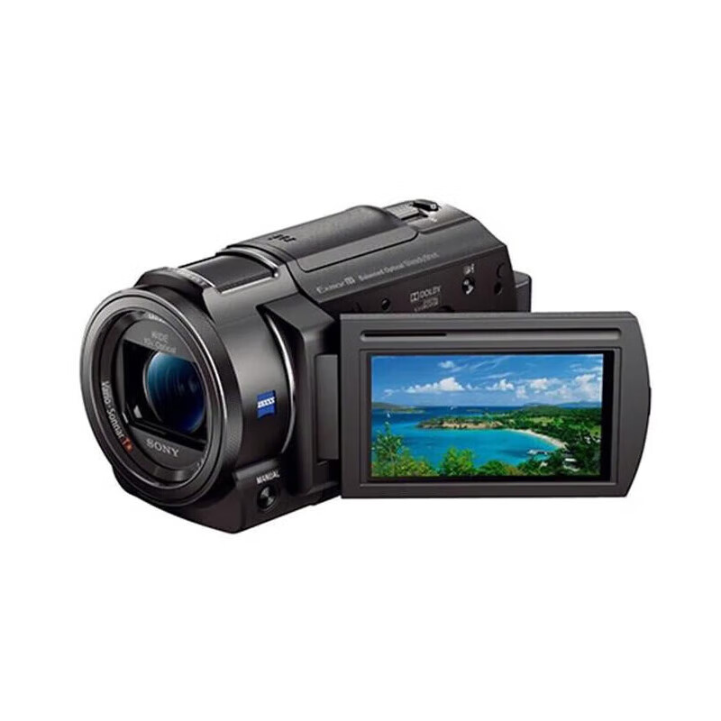 Sony (SONY) AX60 professional 4K camera AX30 AX40 AX45A New five-axis anti-shake camera AX45 infrared night camera DV photography live conference shooting Sony AX30 black package two (64G card + original spare battery)