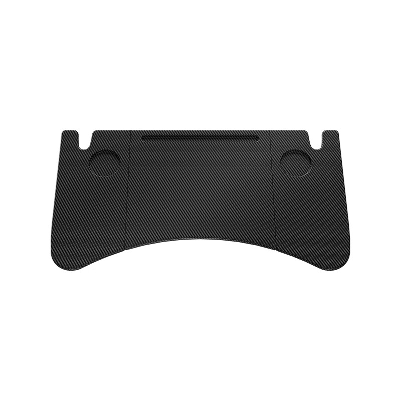 YZ is suitable for Tesla small table Model3y car dinner plate folding computer table car desk full series MY/3 carbon fiber pattern double folding table - one piece