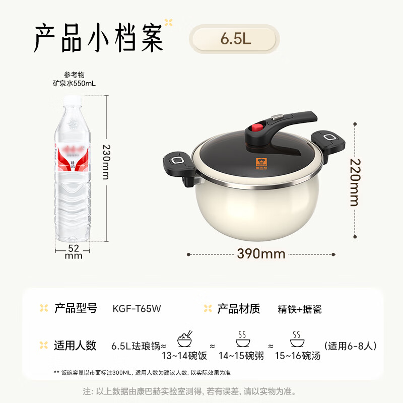 Combach enamel pot soup pot micro-pressure enamel pot fine iron pot easy to clean non-stick stew pot induction cooker gas stove universal