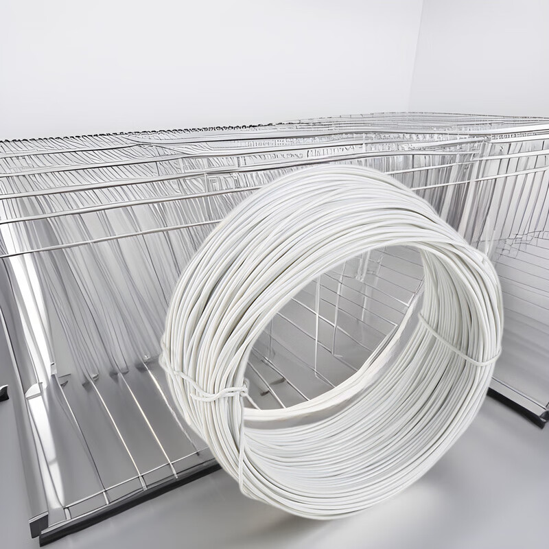 Yilan wire-wrapped plastic galvanized bundling packaging iron tie industrial binding line PVC plastic-coated iron wire flat roll wire diameter 0.75mm black flat (55 meters) *2 YL3755