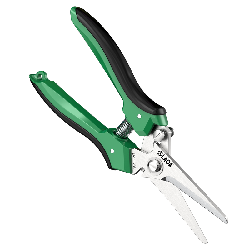 LAOA (LAOA) multifunctional household scissors, stainless steel scissors, gardening scissors, kitchen bone scissors, multipurpose scissors, 8 multipurpose electrician scissors