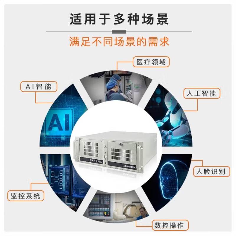 APUG Advantech Advantech Industrial Computer 510 original IPC-610L industrial computer host server serial port supports XP workstation equipment visual inspection 4U chassis complete machine IPC-610L/AIMB-788G2 I7-12700/32G/256G+1T mechanical/keyboard and mouse