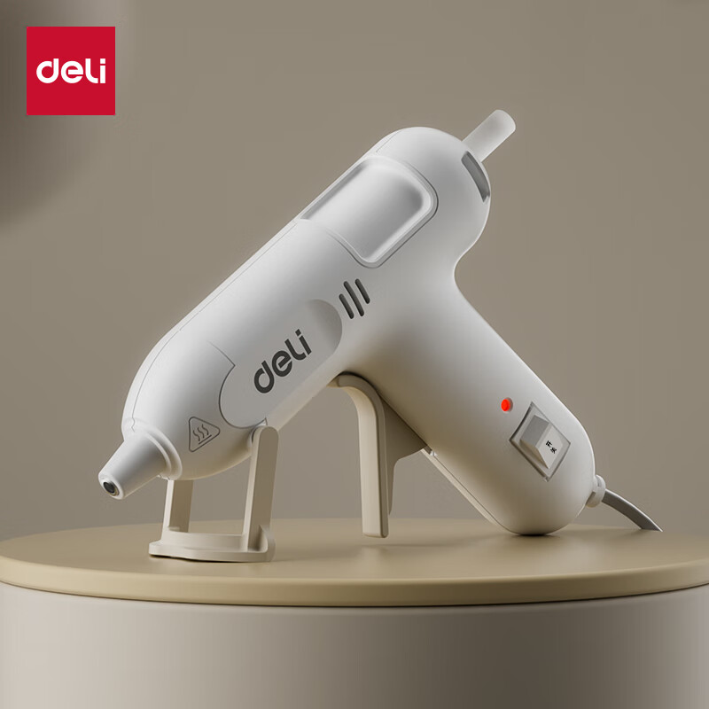 Deli hot melt glue gun household hot melt glue heating high viscosity 7MM glue stick 20W children's handmade DIY glue gun