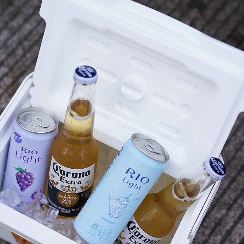 Oubaosen 8 liter warm sand color thickened car insulated picnic refrigerated fresh-keeping camping ice bucket 8 liter warm sand color (free 1 ice brick + 5 ice bags) 1