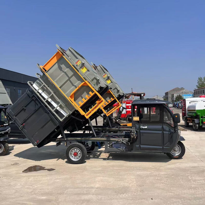 Pure electric hanging bucket garbage truck garbage collection and transfer truck domestic waste medical waste garbage removal truck electric garbage truck electric three-wheel hanging bucket garbage truck 7 days