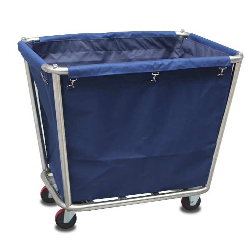 Hotel linen cart bag room work cart linen bag cleaning garage door car bag storage canvas rag bag 63 high conical linen bag iron buckle blue