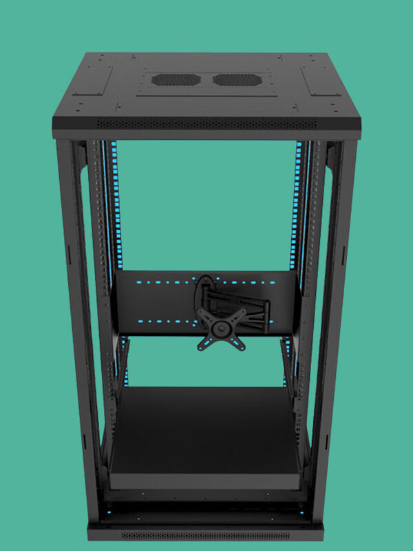 19-inch cabinet LCD monitor mounting bracket embedded industrial control monitor LED monitor special panel Separate U-shaped frame does not include monitor fixing arm 1x1x1cm