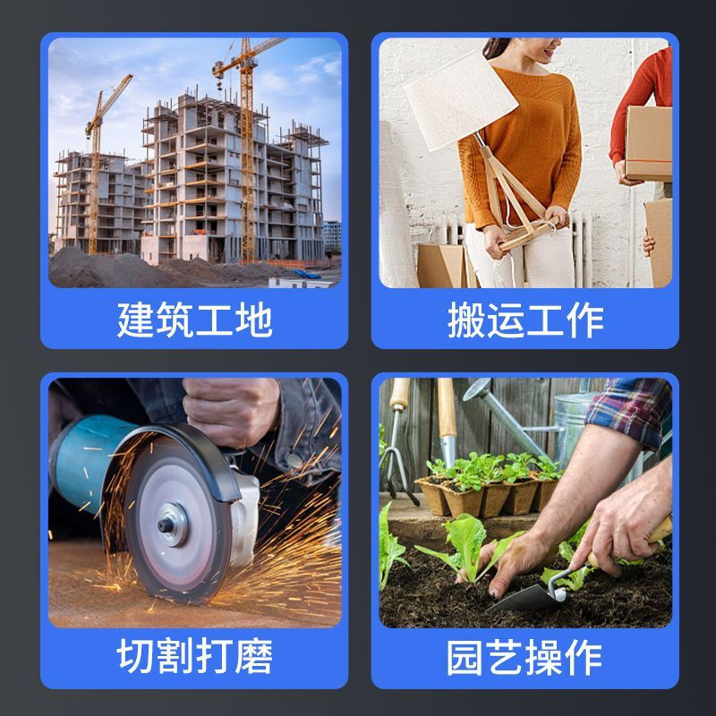 Qianjiadi gloves work labor protection gloves thin nylon zebra pattern rubberized palm summer breathable gloves work non-slip wear-resistant labor gloves work site 12 pairs