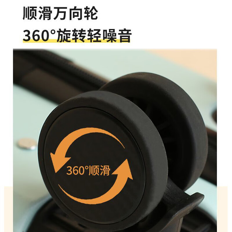 Zongda suitcase, small boardable suitcase, boys and girls trolley suitcase, children's student suitcase, password box, next day delivery suitcase, beige blue - three layers thickened, 1-3 days short-distance preferred, 18 inches, small size and large capacity for business trips, can be boarded on the plane, free of check-in