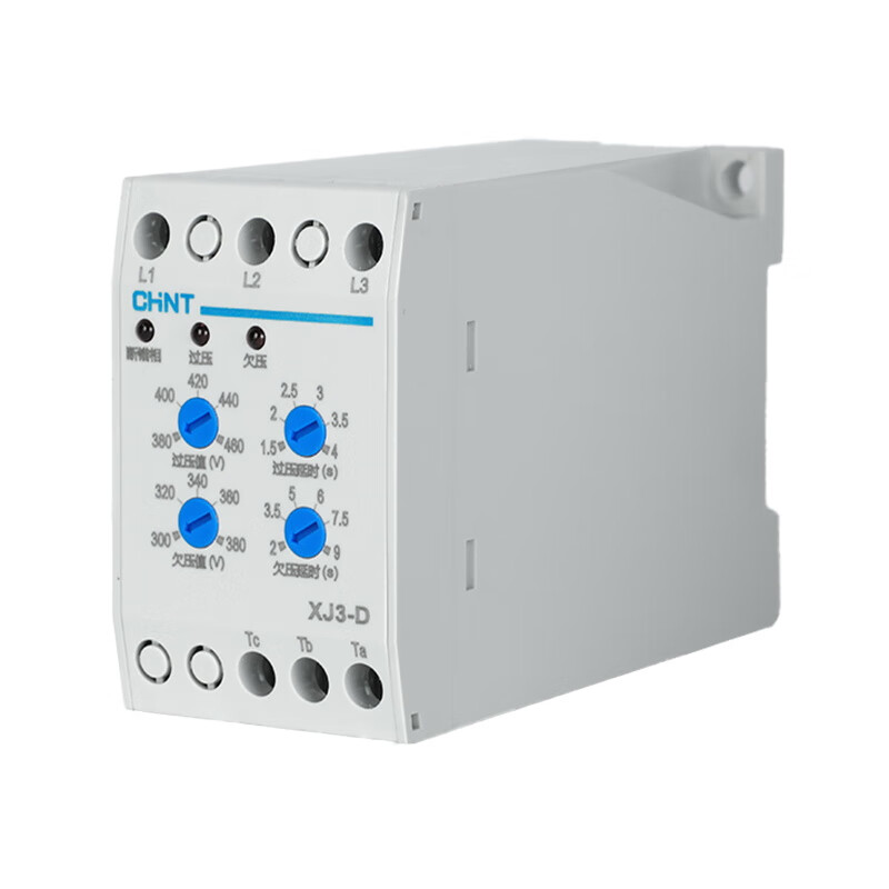 Yue Changsheng Chint XJ3-D phase sequence protector phase failure phase loss protector phase sequence relay protects three phases 380V XJ3-DAC380V