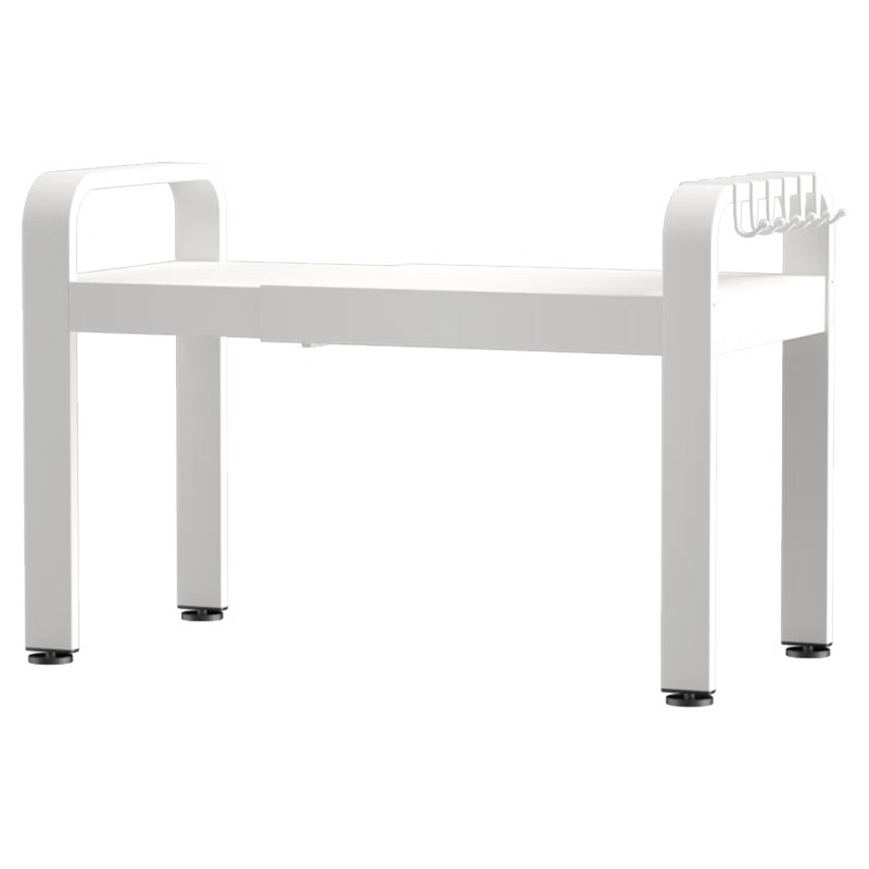 Made in Tokyo, microwave oven rack retractable rack oven countertop storage rack kitchen cooking utensils double layer white