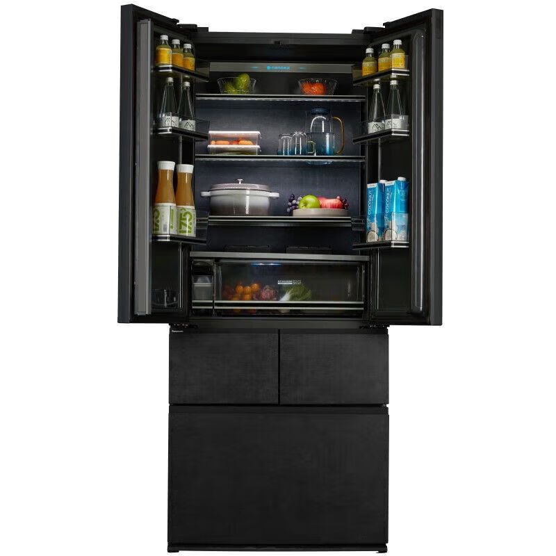 Panasonic NRW472BFX zero-embedded multi-door rock slab wide-width variable temperature intelligent humidity control automatic ice-making refrigerator Panasonic NR-W472BF-X zero-embedded multi-door rock