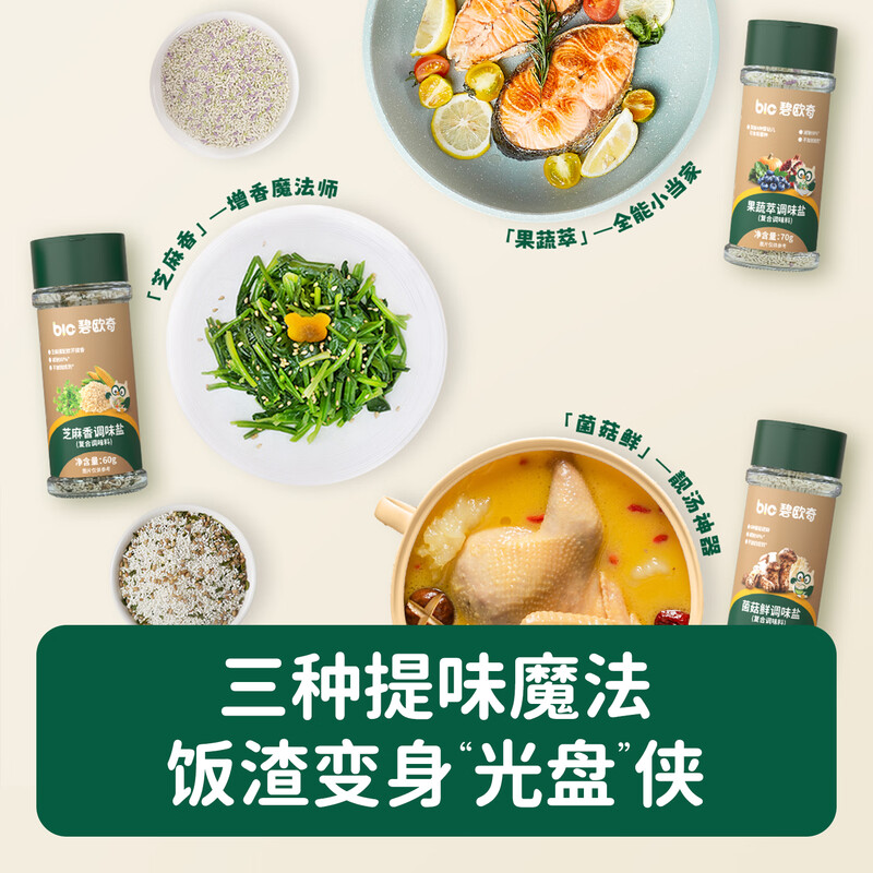 Biocchi Baby Sesame Salt 60g Reduced Sodium Supplementary Salt Seasoning 0 Added Sea Salt Recipe for One-Year-Old Baby