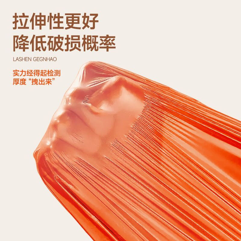 Garbage bag small size 30x35 drawstring extra thick bag household kitchen portable disposable large automatic closing plastic bag 4 wires boxed tear-free drawstring extra thick type 120 pieces 35x40 gray small size