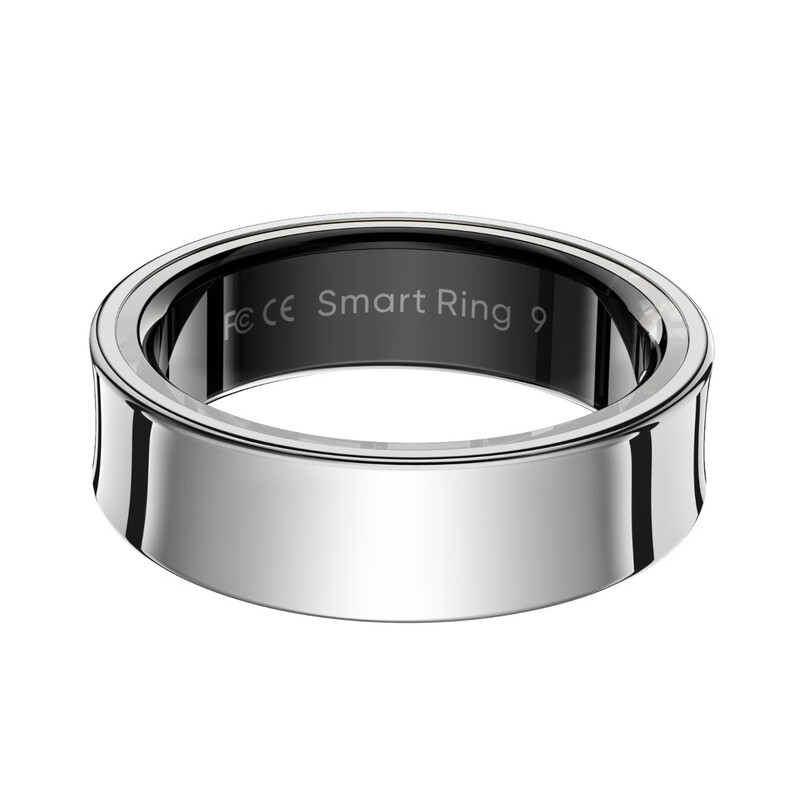 MUYKUY smart ring ring with charging compartment, heart rate, blood oxygen saturation, pressure, sleep, non-sense wearing, smart wearable brush, TikTok short video control, music e-book game, Silver 11#