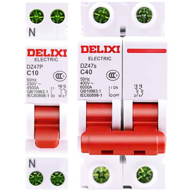 Delixi dz47s air switch 1p air switch 2p household 3p small circuit breaker 40a32a63a main switch 10A 4p