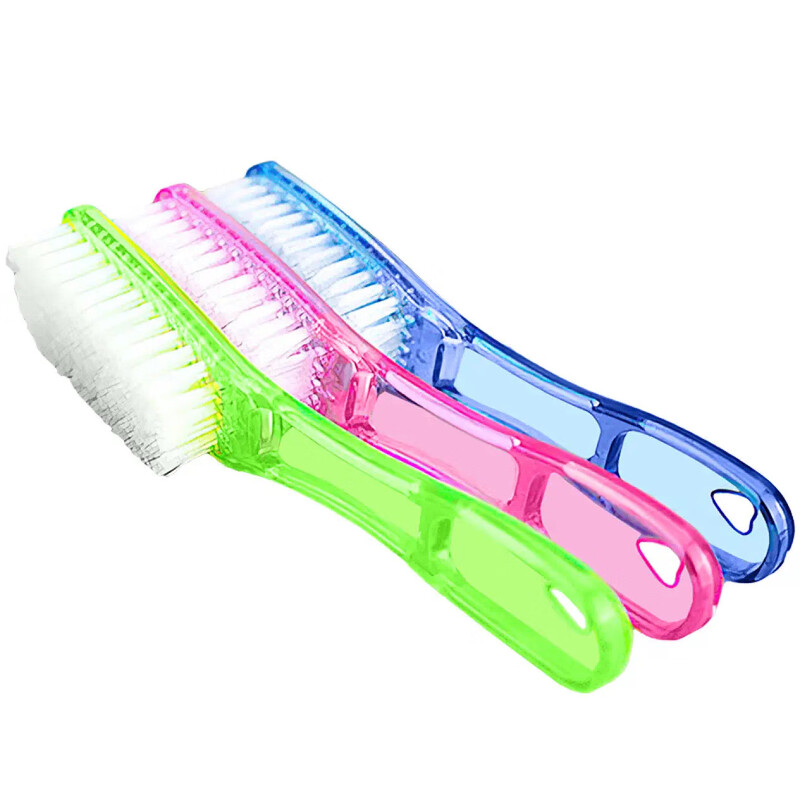 Multifunctional housekeeping cleaning brush, hard-bristled brush that does not shed lint, laundry and shoe brush, crystal brush, long-handled plastic shoe brush, 1