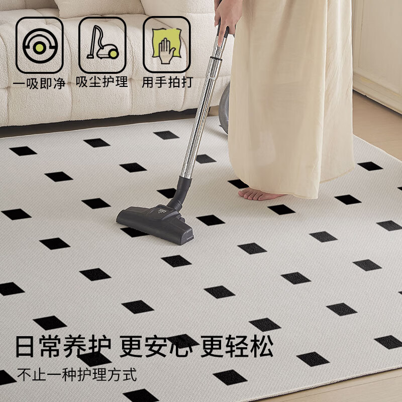 Budis carpet living room bedroom bedside blanket modern light luxury high-grade loop velvet home sofa coffee table mat large area can be customized thickened loop velvet -Venus 01 200*300CM