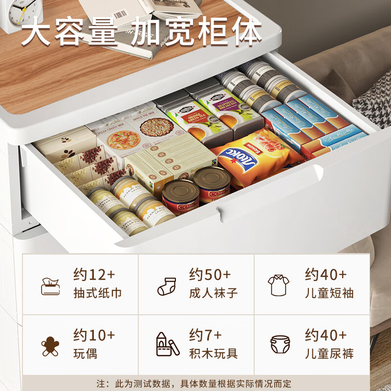 JEKO&JEKO drawer storage cabinet bedroom living room storage cabinet wardrobe bedside table toy snack organizer chest of drawers 4 layers