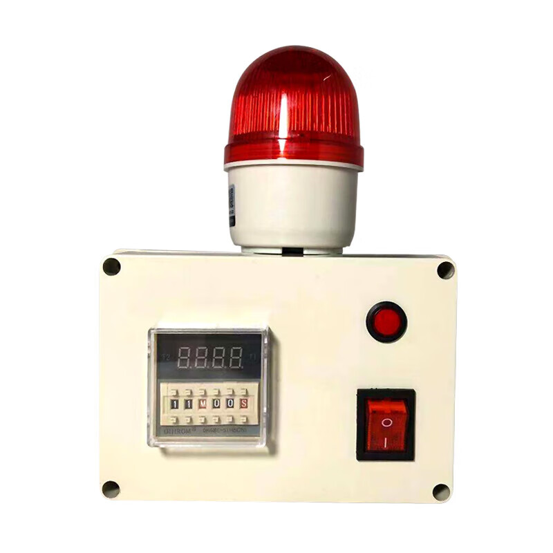 Timing alarm, industrial machinery and equipment time work reminder cycle sound and light alarm, timing alarm, 105 decibel single-stage alarm (rechargeable model)
