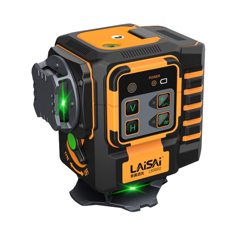 Laser laser level green light high-precision strong light thin line laser 12 level water meter twelve lines automatic line marking LSG6652 green light 12 lines standard