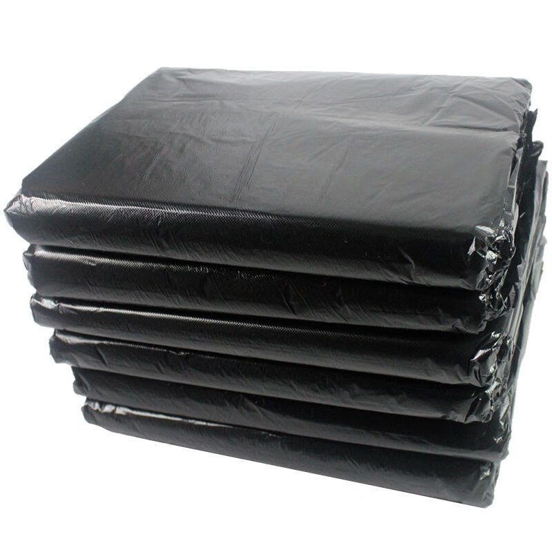30l garbage bag thickened medium and large size black 60 hotel sanitation commercial 30-50L large size plastic bag 70 80cm 70*80 thick 50 pieces
