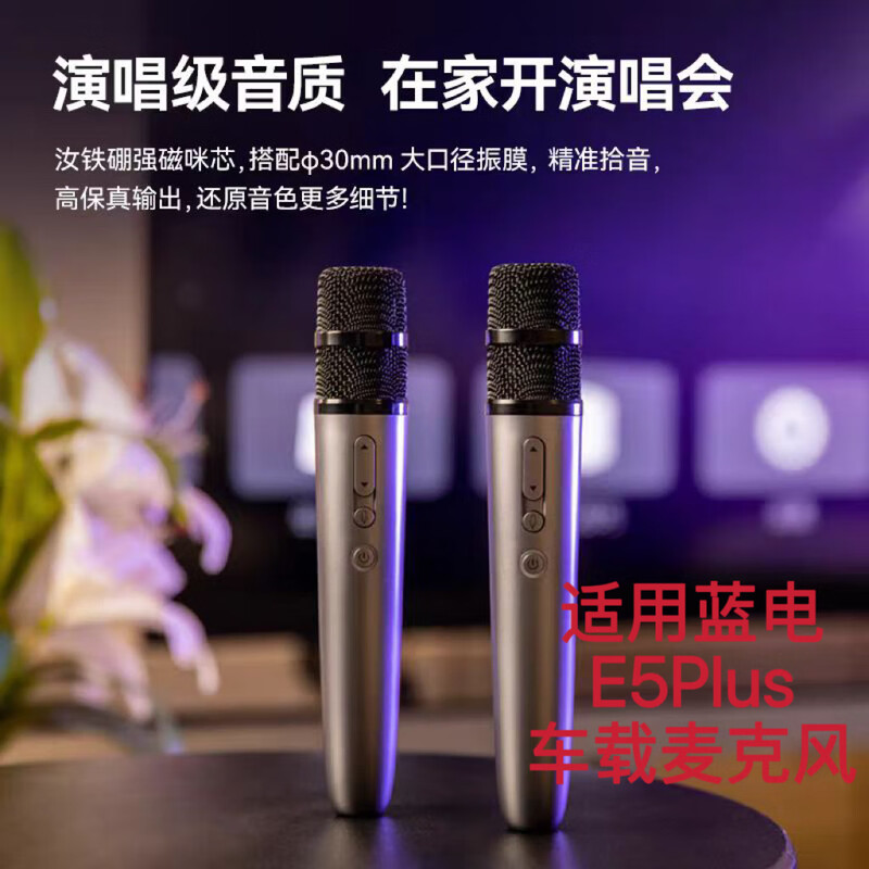 Suitable for Landian E5Plus wireless microphone car karaoke microphone upgraded version singing KTV artifact